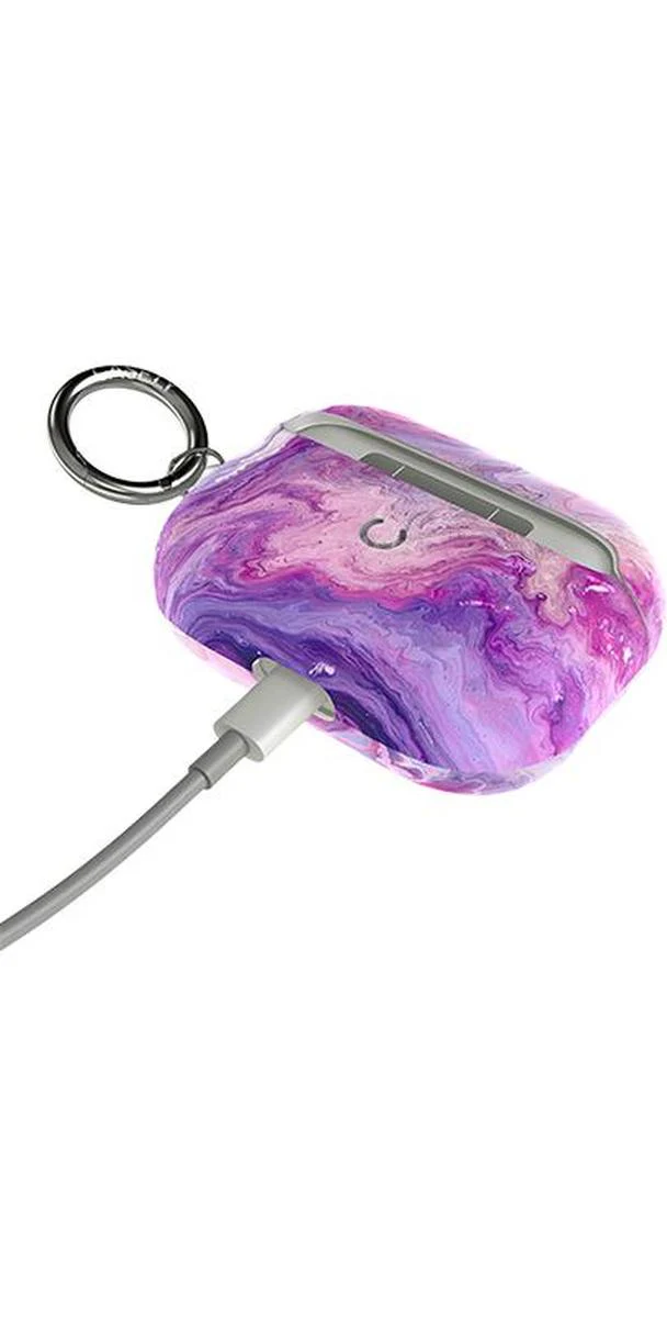 Tie Dying Over You | Purple Marble AirPods Case - Image 4