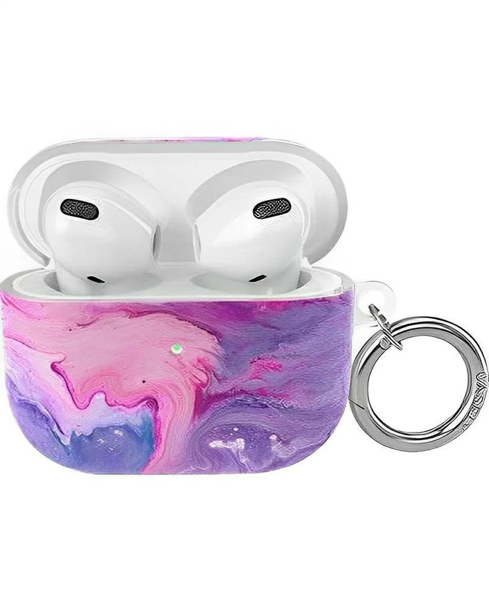 Tie Dying Over You | Purple Marble AirPods Case - Image 5