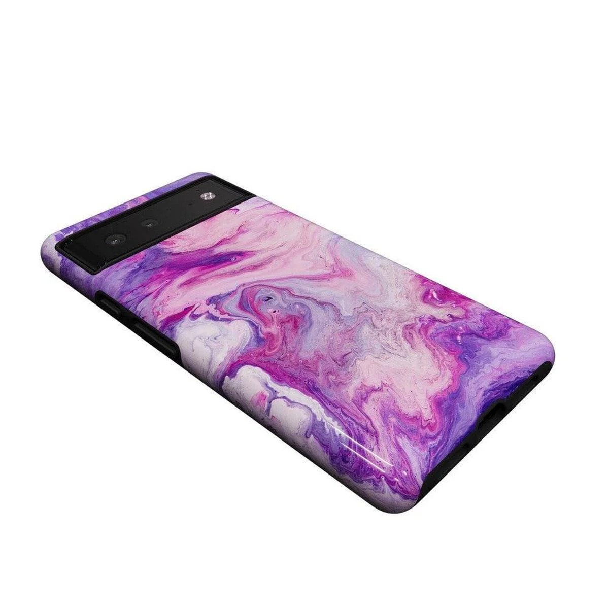 Tie Dying Over You | Purple Marble Google Pixel Case - Image 2