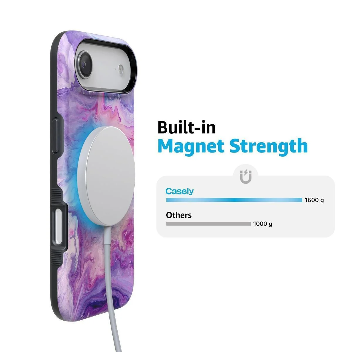 Tie Dying Over You | Purple Marble iPhone Case - Image 147