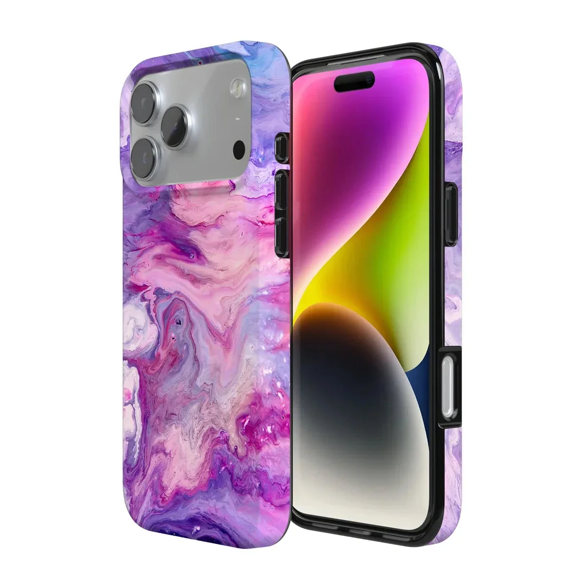 Tie Dying Over You | Purple Marble iPhone Case - Image 155