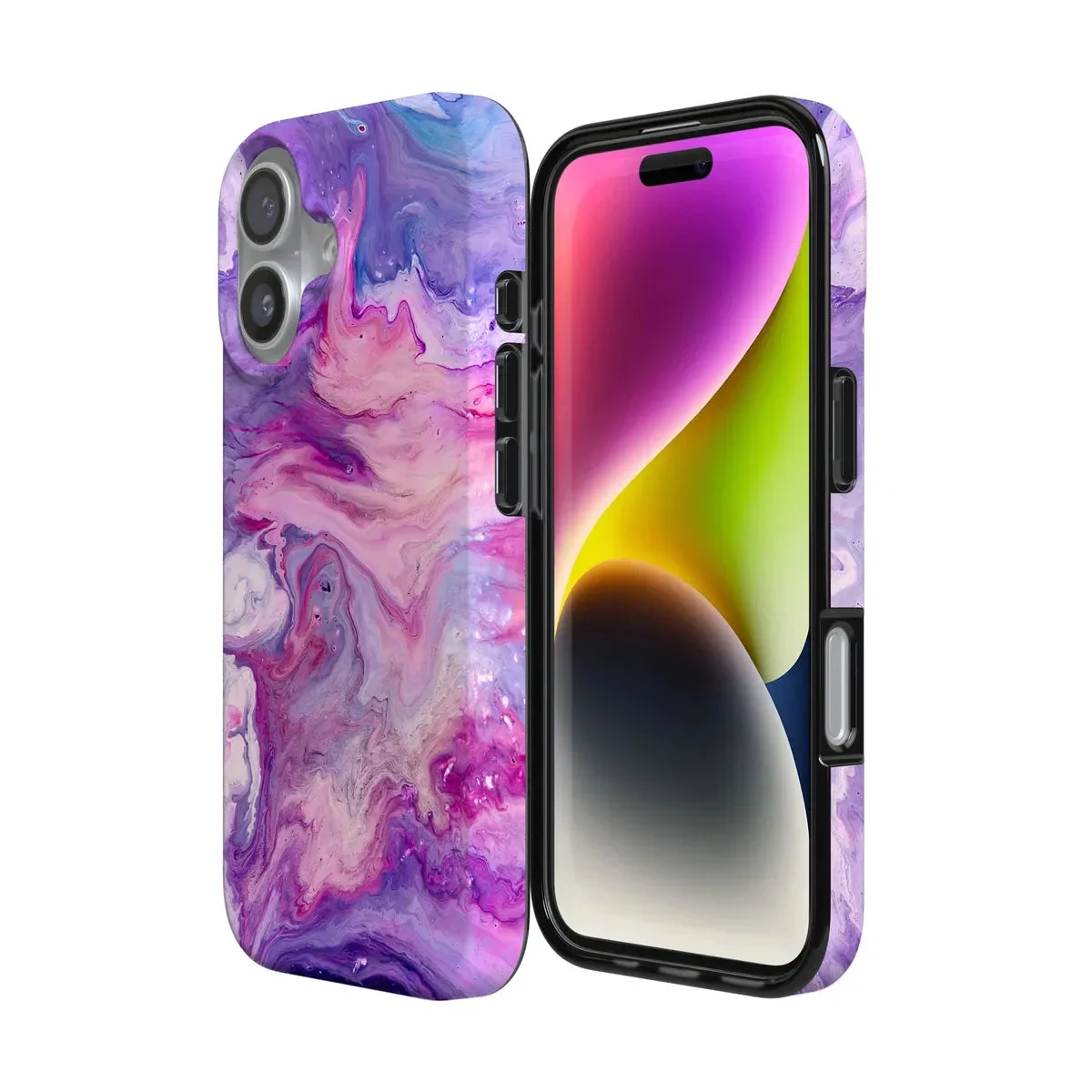 Tie Dying Over You | Purple Marble iPhone Case - Image 161