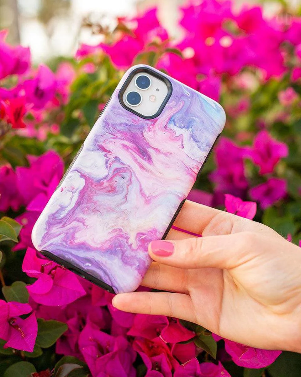 Tie Dying Over You | Purple Marble iPhone Case - Image 83