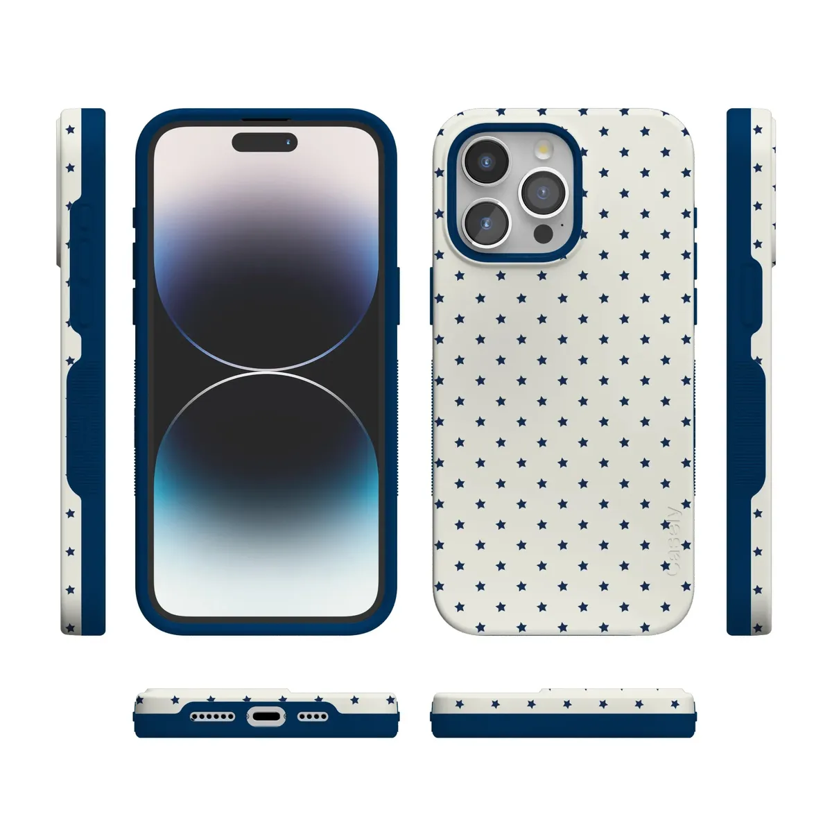 Tiny Stars | Blue & White Case - Image 41