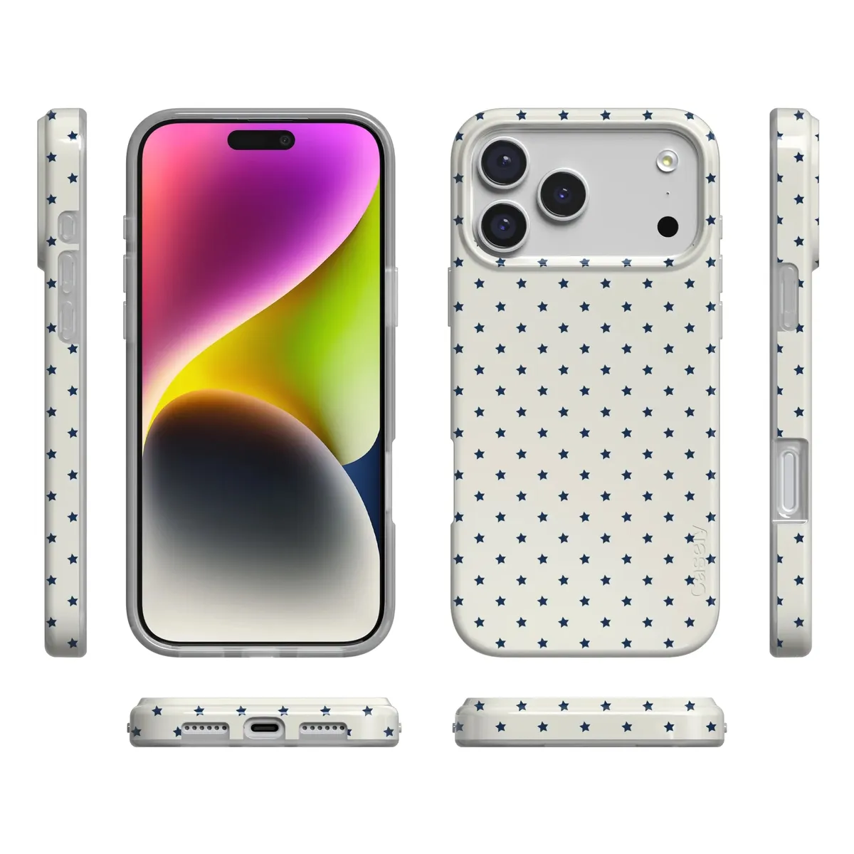 Tiny Stars | Blue & White Case - Image 85