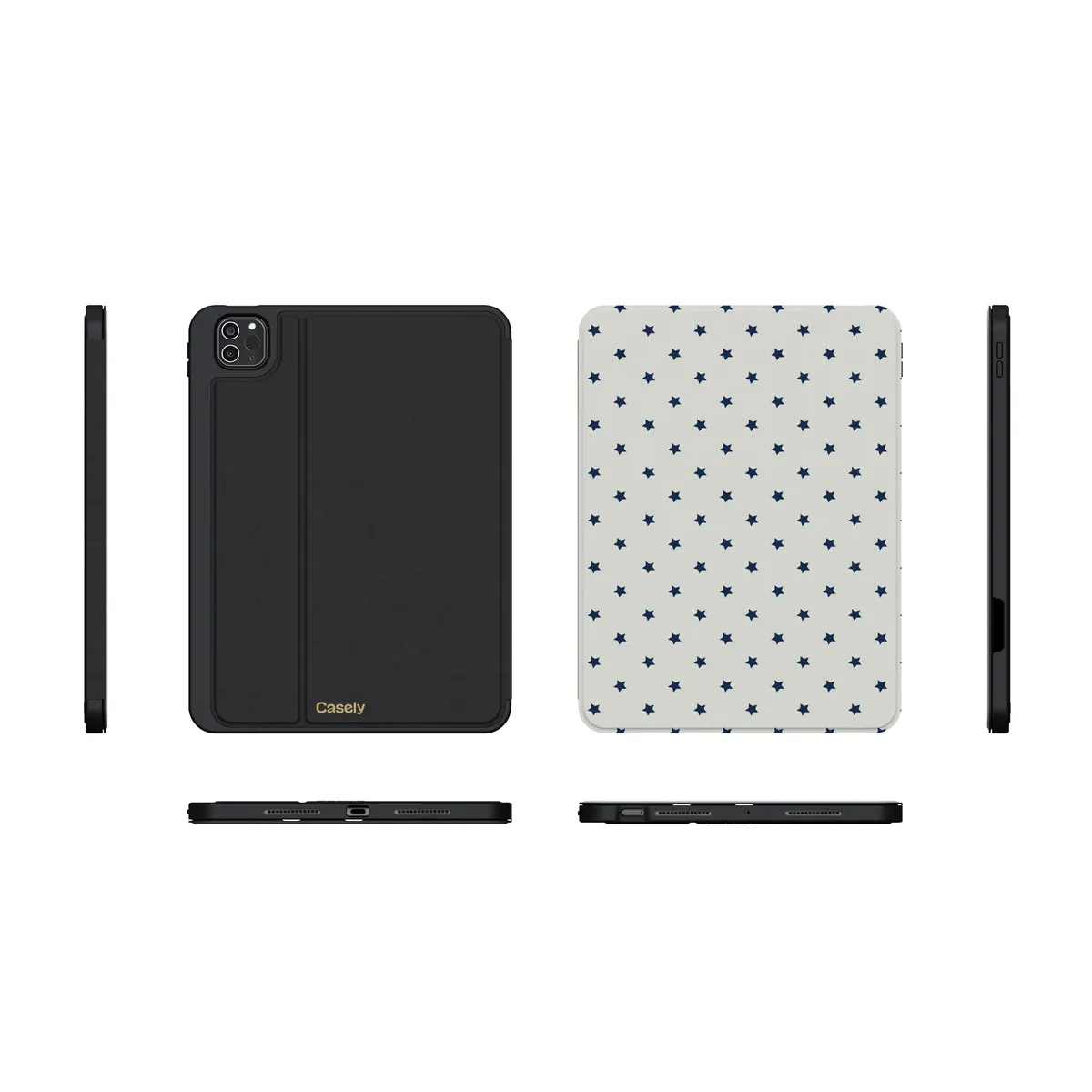 Tiny Stars | Blue & White iPad Case - Image 13