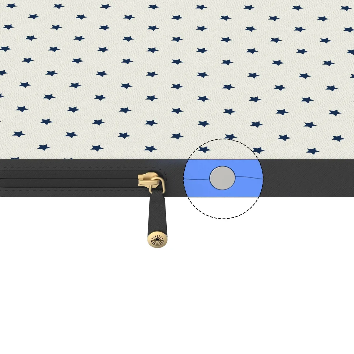 Tiny Stars | Blue & White Laptop Case - Image 15