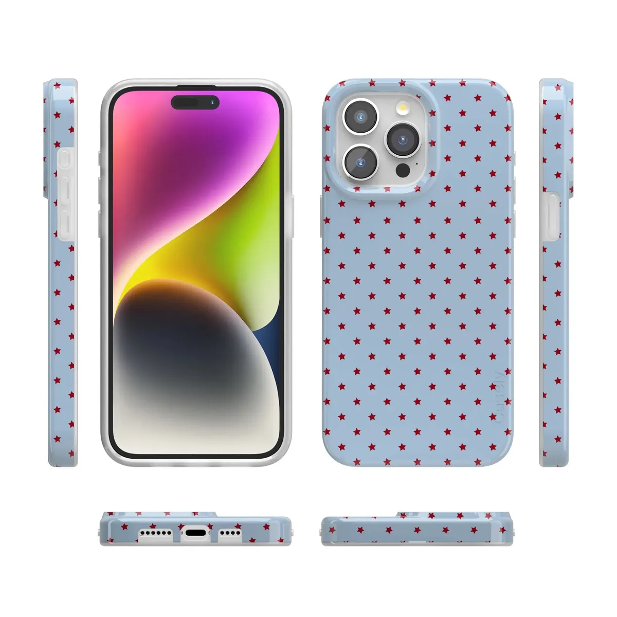 Tiny Stars | Red & Blue Case - Image 100