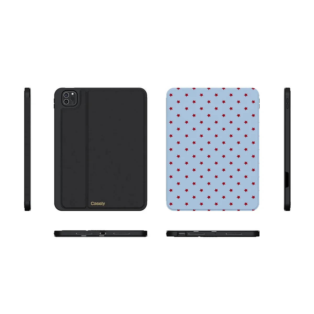 Tiny Stars | Red & Blue iPad Case - Image 13