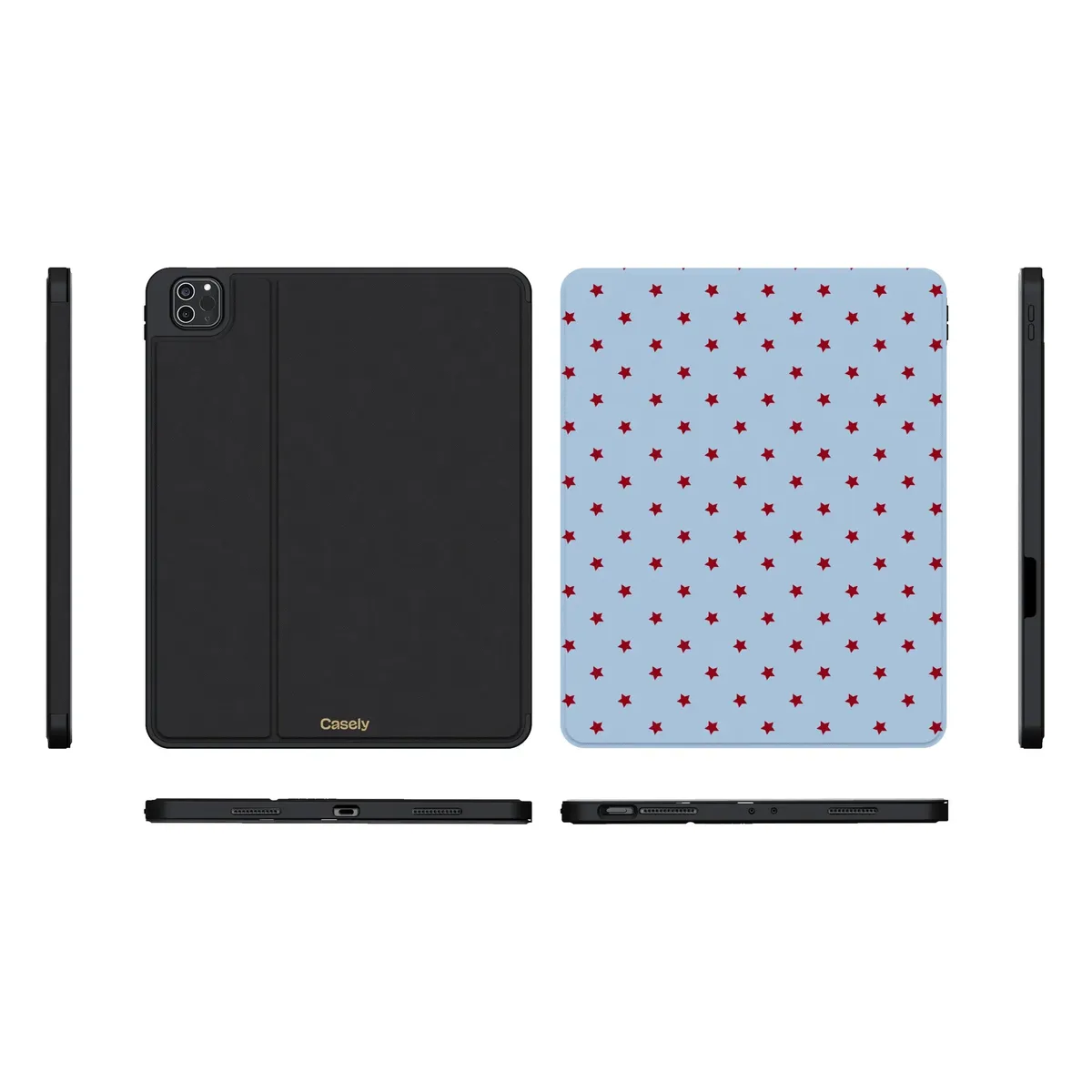 Tiny Stars | Red & Blue iPad Case - Image 21