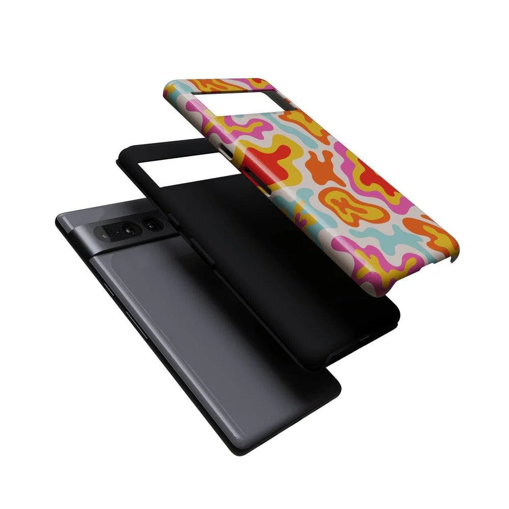 Tropical Color Splash | Abstract Retro Google Pixel Case - Image 12