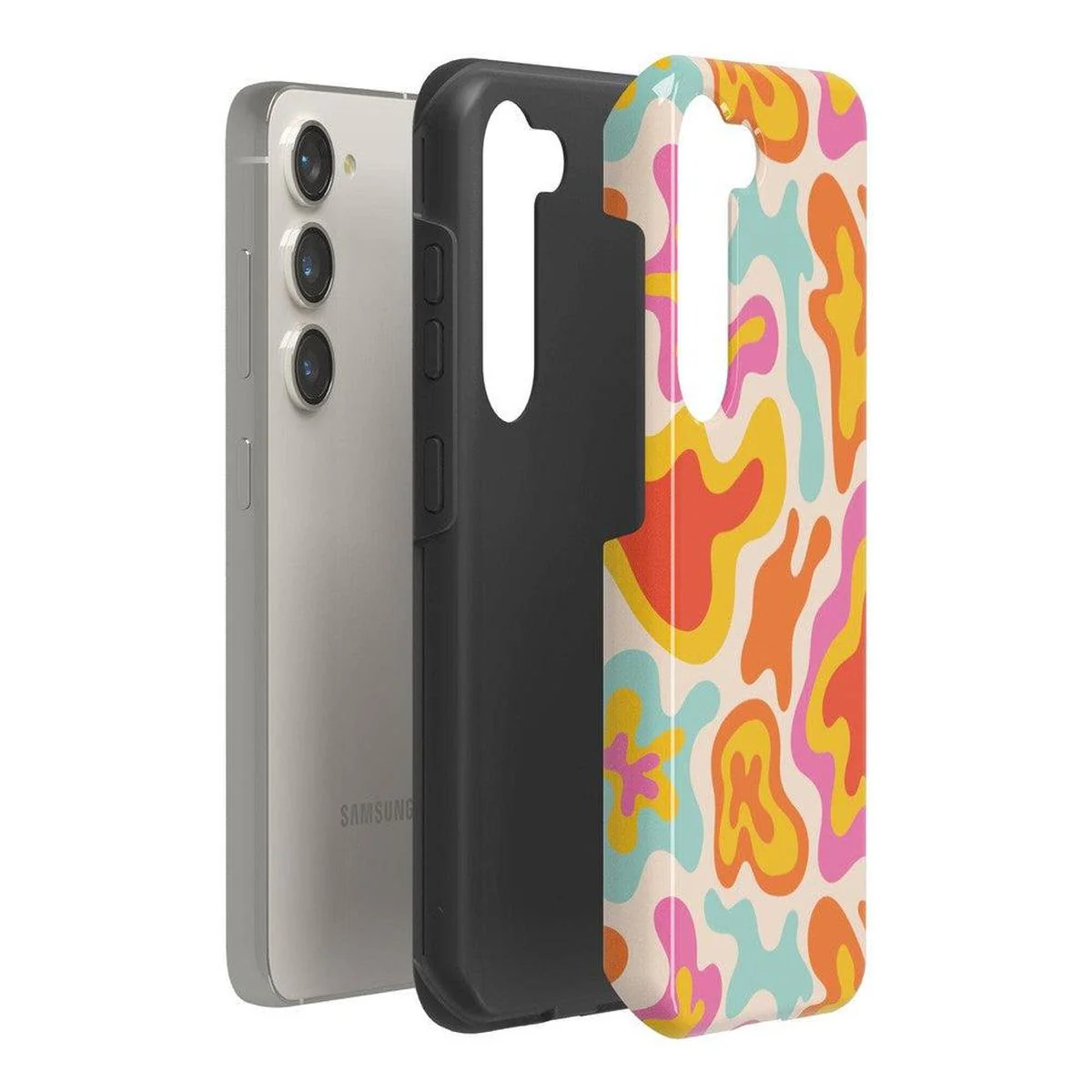 Tropical Color Splash | Abstract Retro Samsung Case - Image 12