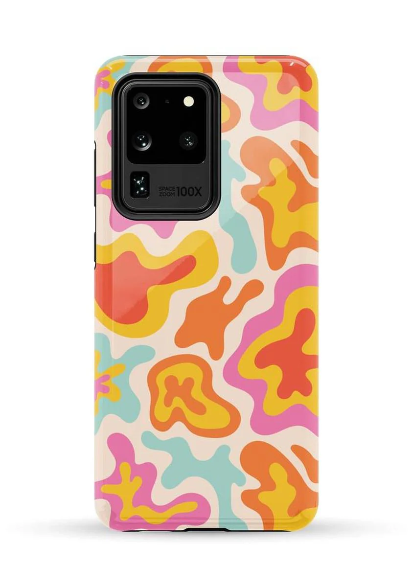 Tropical Color Splash | Abstract Retro Samsung Case - Image 39