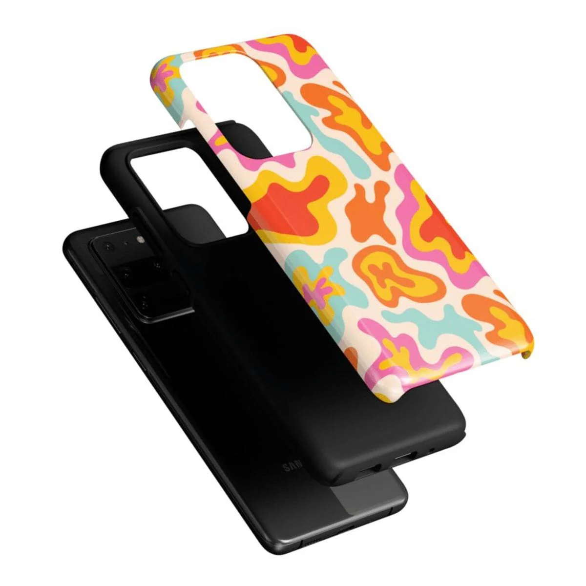 Tropical Color Splash | Abstract Retro Samsung Case - Image 41