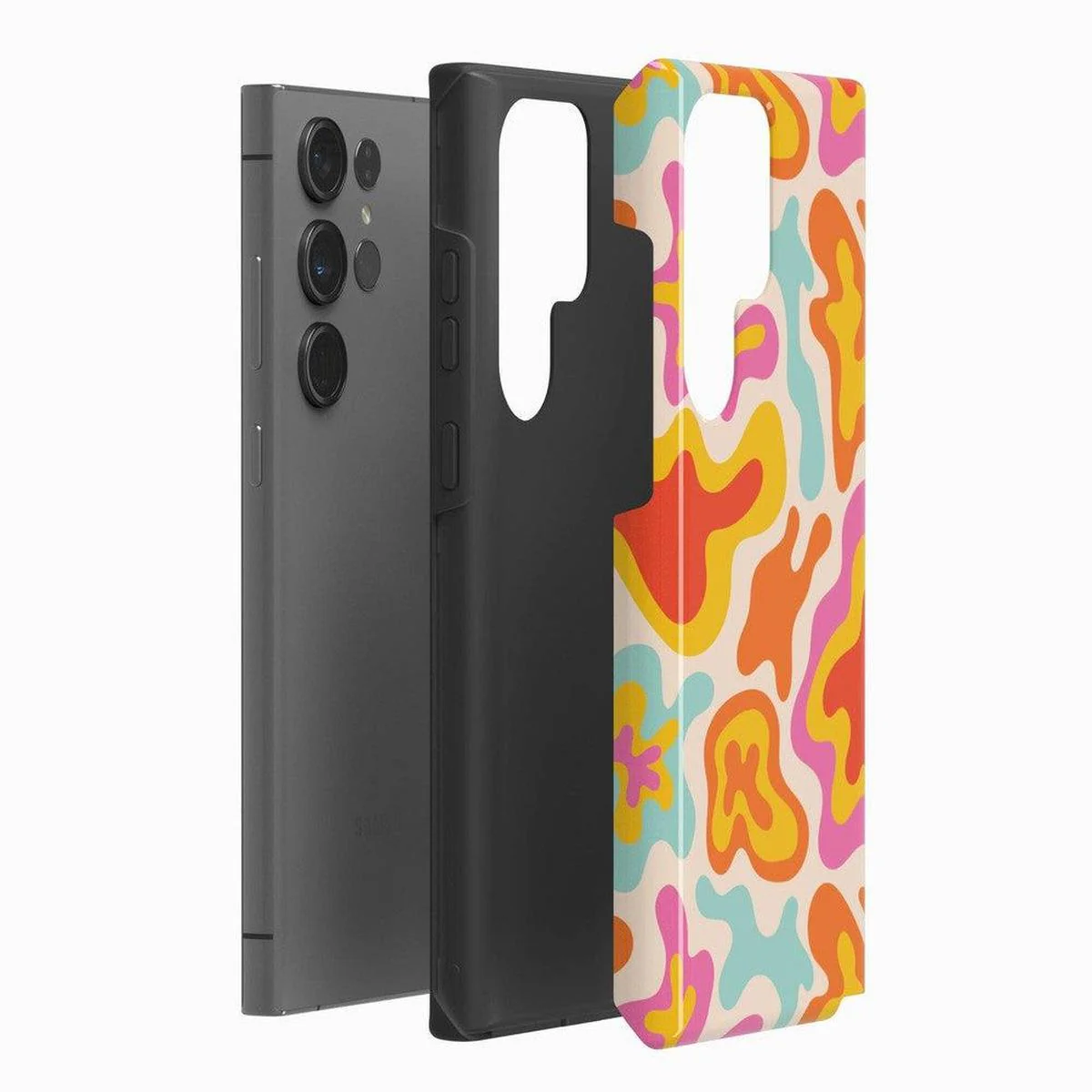 Tropical Color Splash | Abstract Retro Samsung Case - Image 6