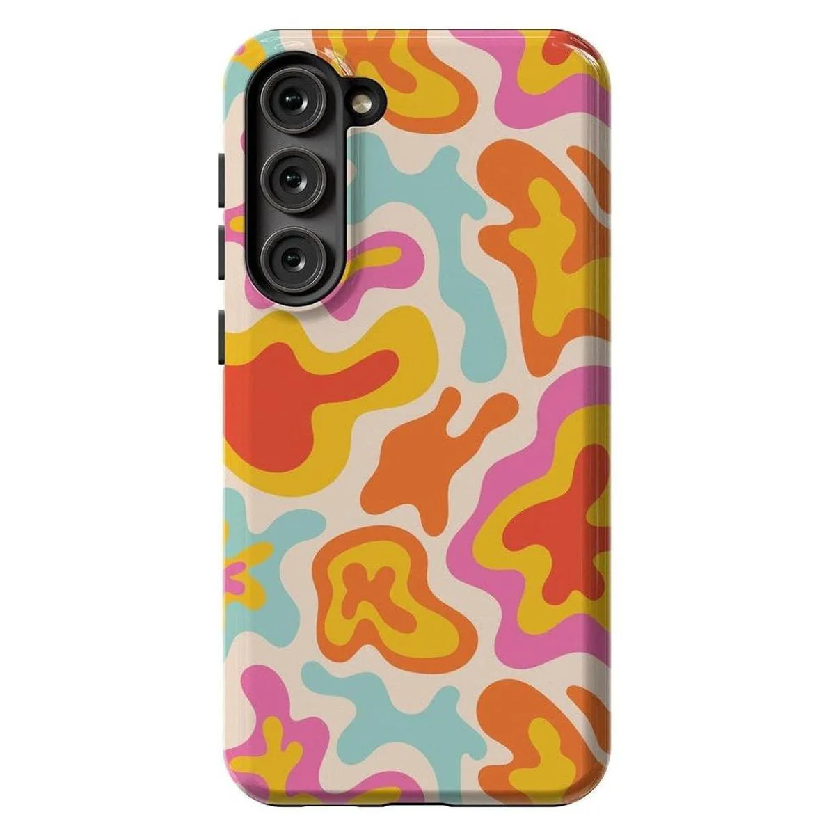 Tropical Color Splash | Abstract Retro Samsung Case - Image 7