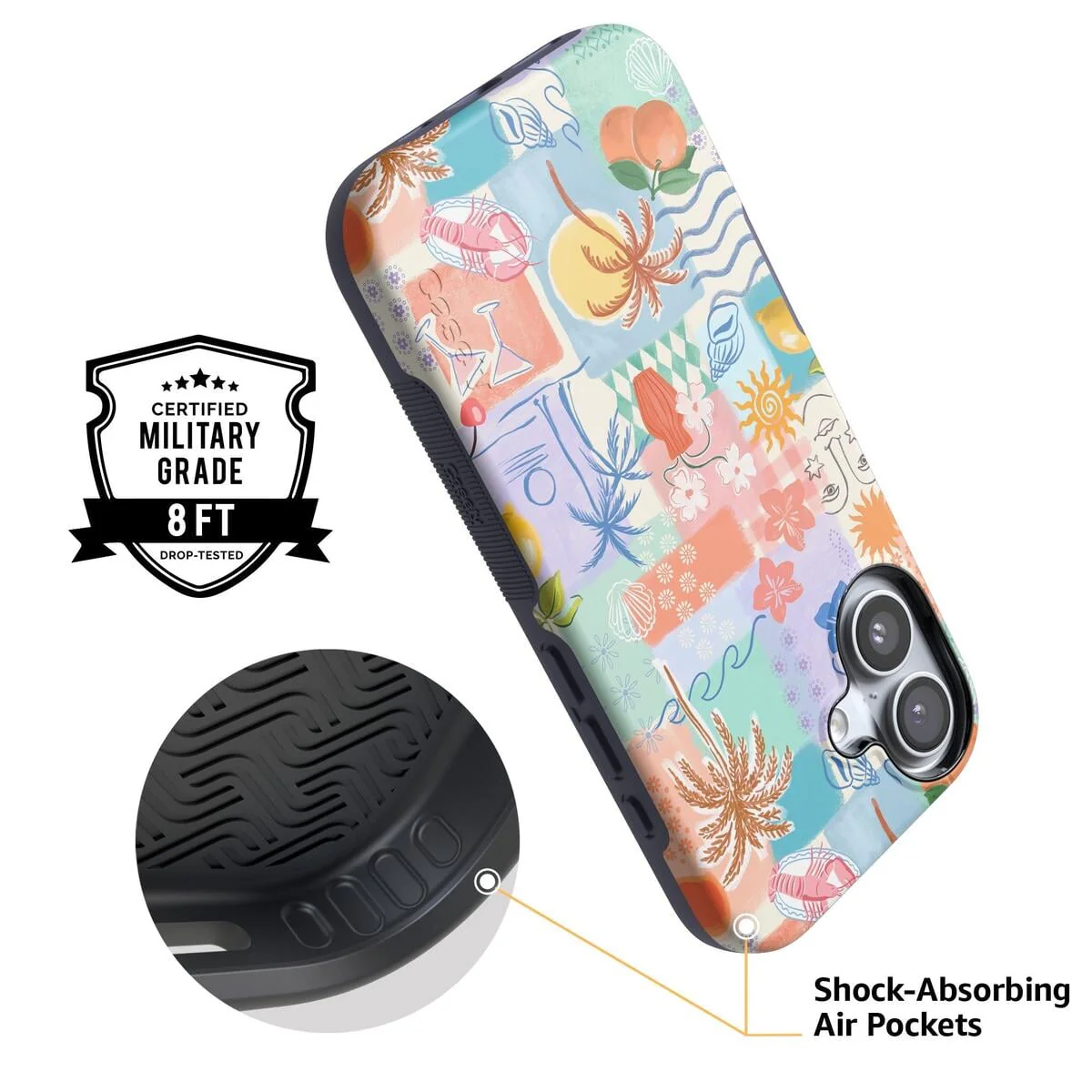 Tropical Heat | Beachy Collage Case - Image 123