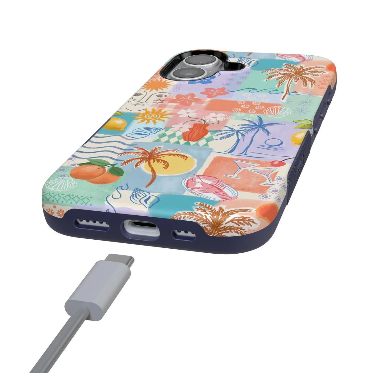 Tropical Heat | Beachy Collage Case - Image 124