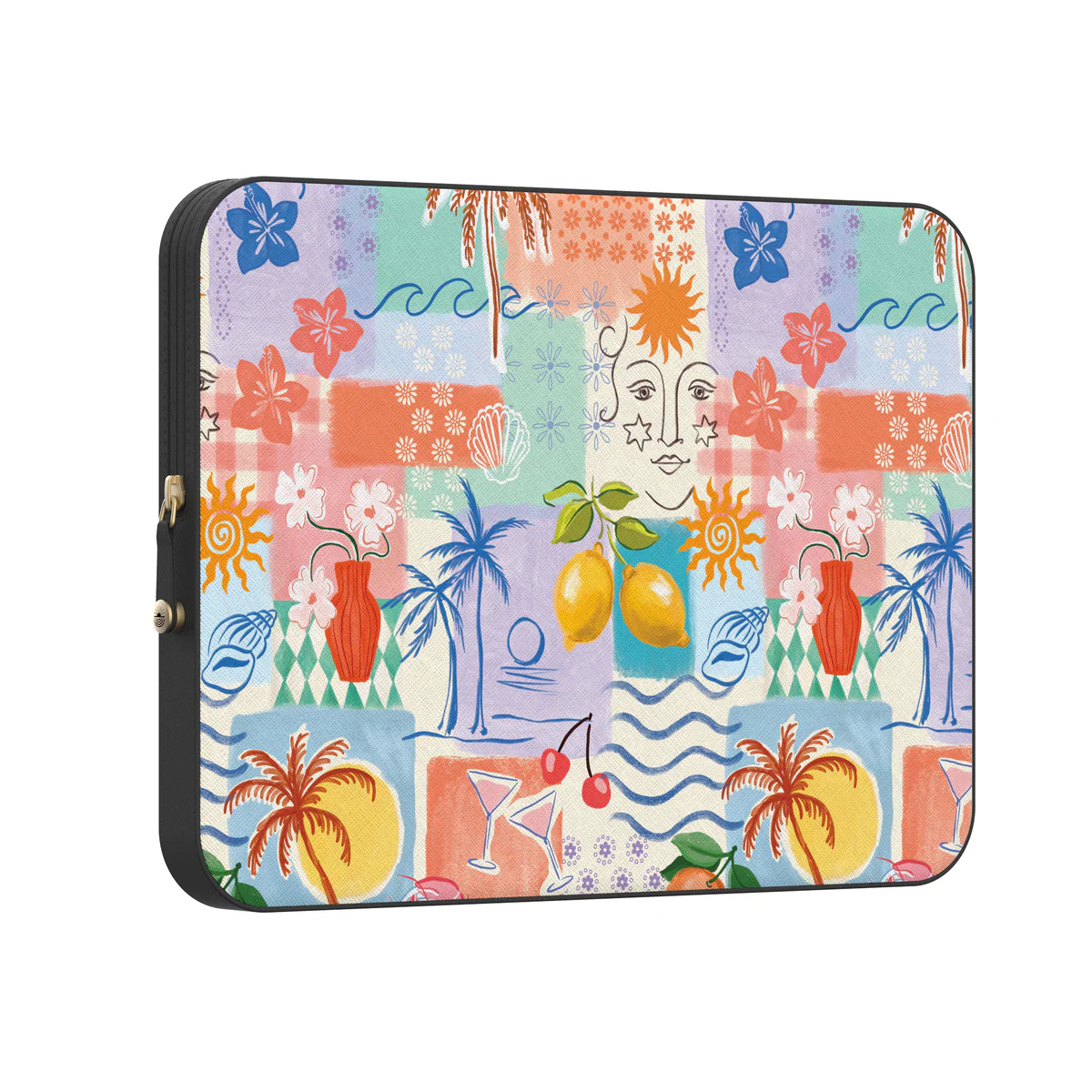 Tropical Heat | Beachy Collage Laptop Case - Image 11