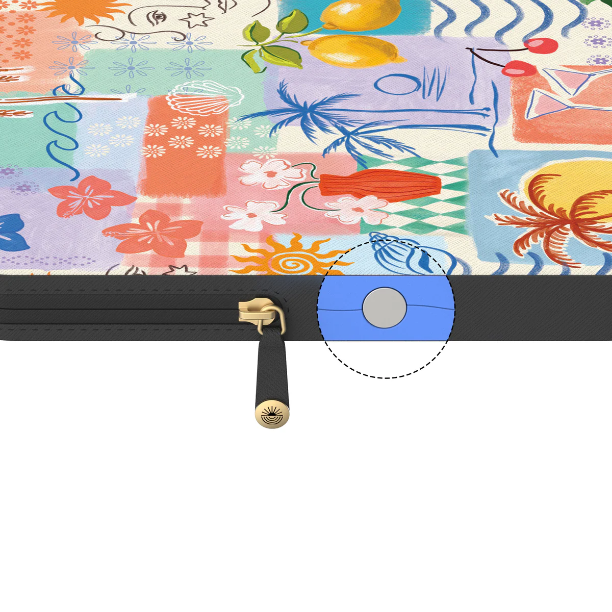 Tropical Heat | Beachy Collage Laptop Case - Image 15