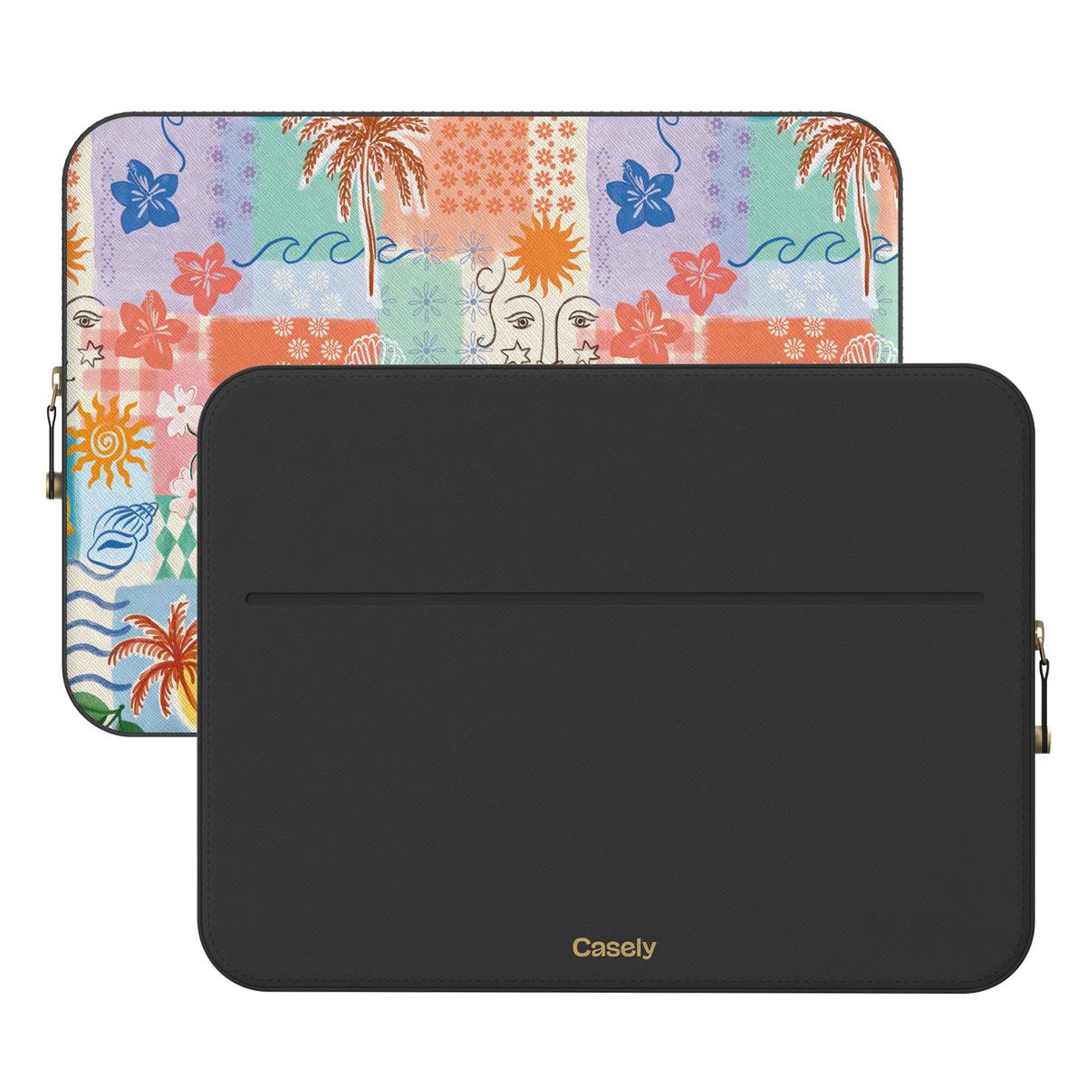 Tropical Heat | Beachy Collage Laptop Case - Image 2