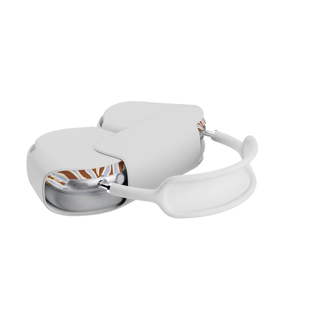Untamed | Brown & Blue Zebra AirPods Max Case - Image 8