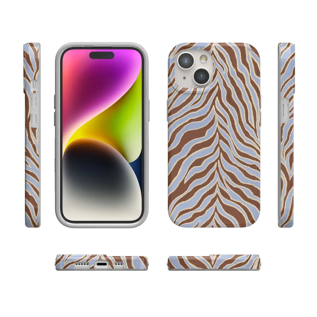 Untamed | Brown & Blue Zebra Case - Image 110