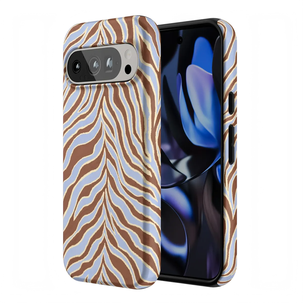 Untamed | Brown & Blue Zebra Case - Image 158