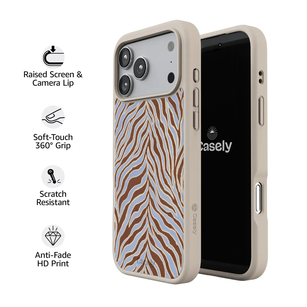 Untamed | Brown & Blue Zebra Case - Image 168