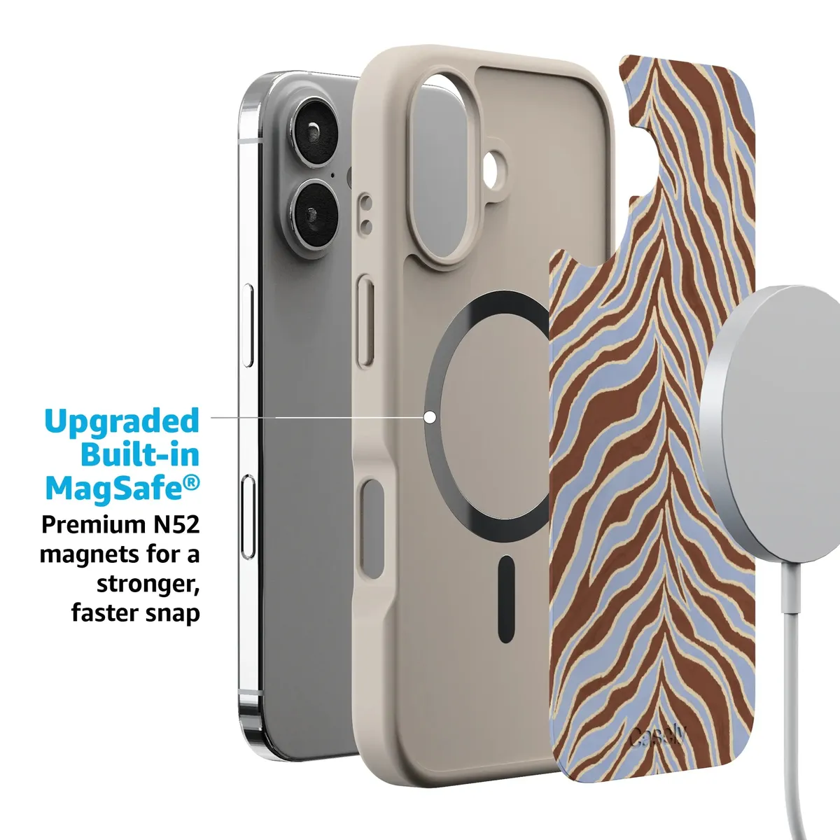 Untamed | Brown & Blue Zebra Case - Image 185