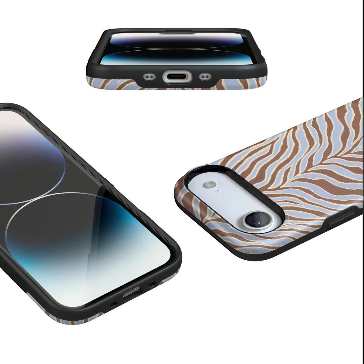 Untamed | Brown & Blue Zebra Case - Image 20