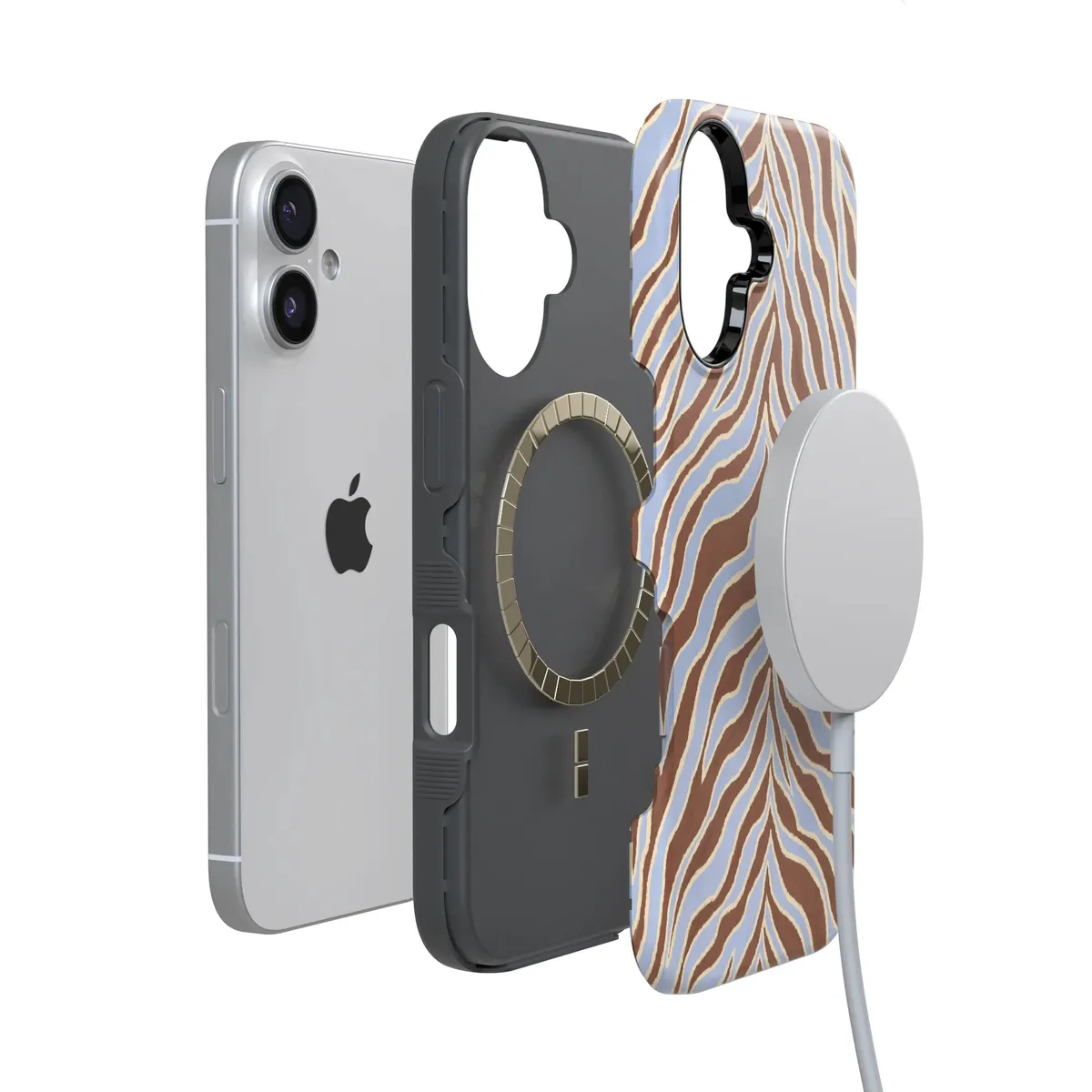 Untamed | Brown & Blue Zebra Case - Image 24