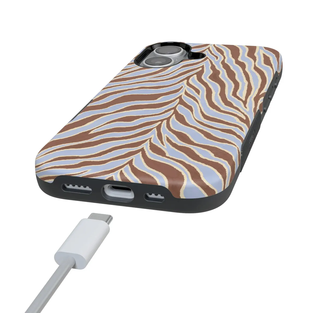 Untamed | Brown & Blue Zebra Case - Image 27