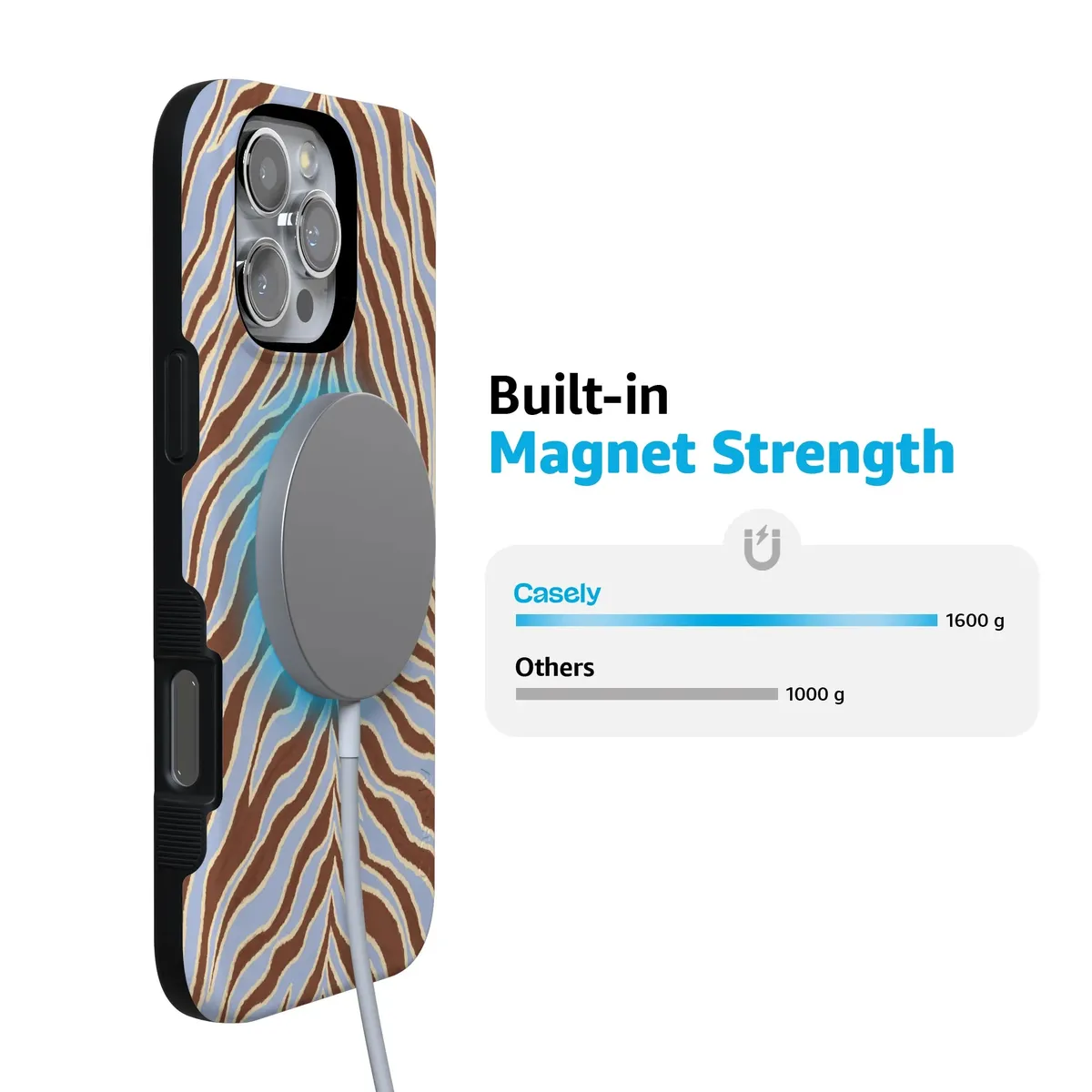 Untamed | Brown & Blue Zebra Case - Image 34