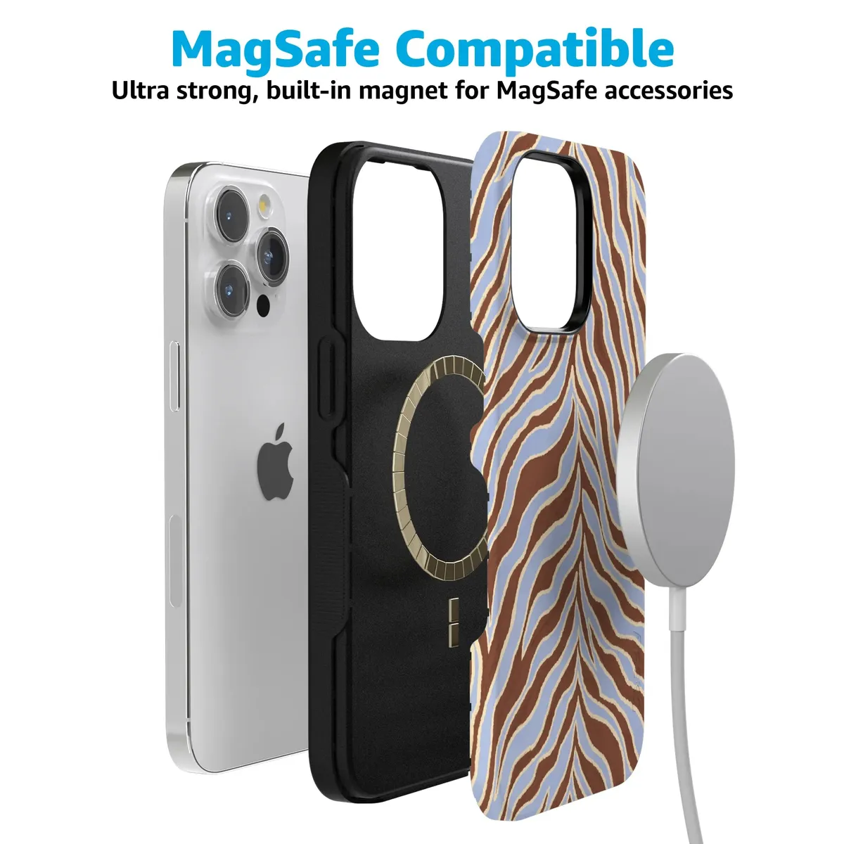 Untamed | Brown & Blue Zebra Case - Image 40