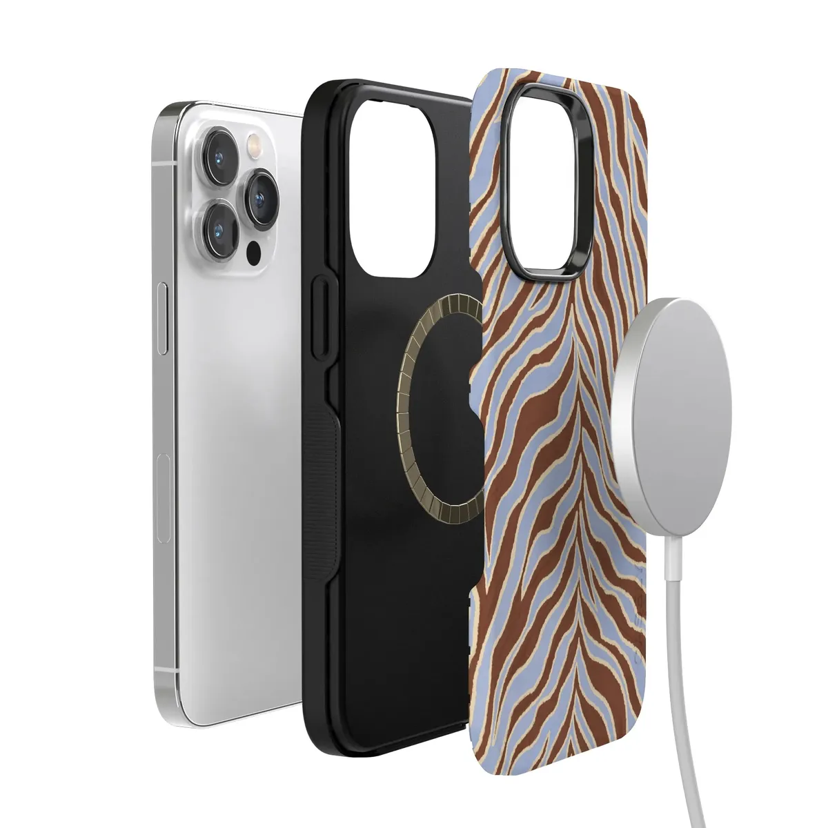 Untamed | Brown & Blue Zebra Case - Image 49