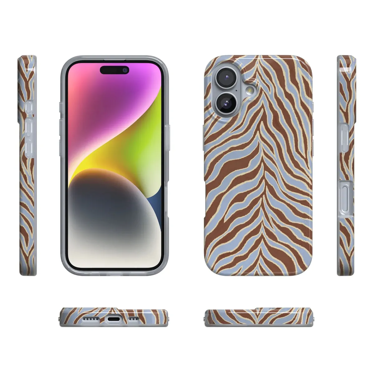 Untamed | Brown & Blue Zebra Case - Image 95
