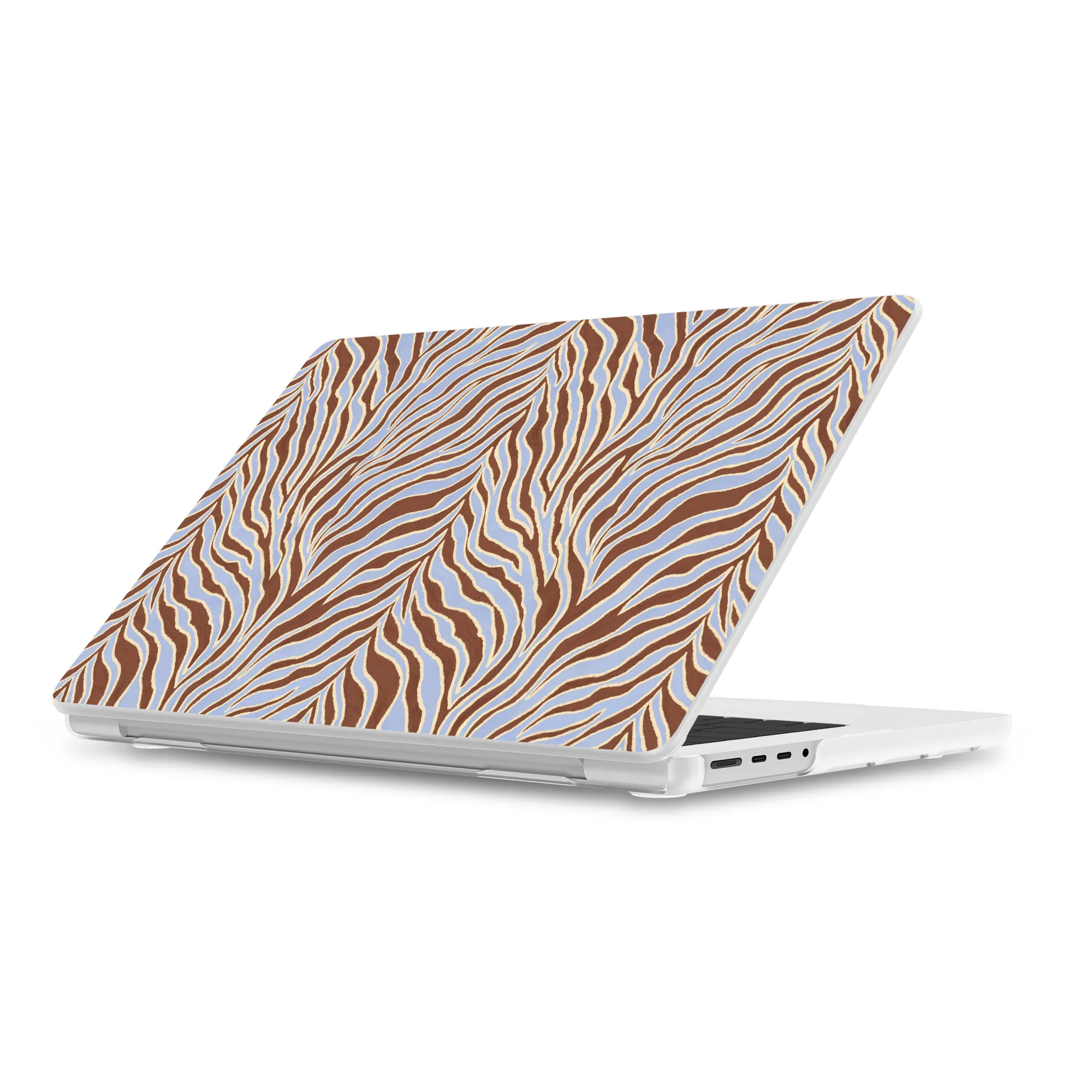 Untamed | Brown & Blue Zebra Laptop Shell - Image 20