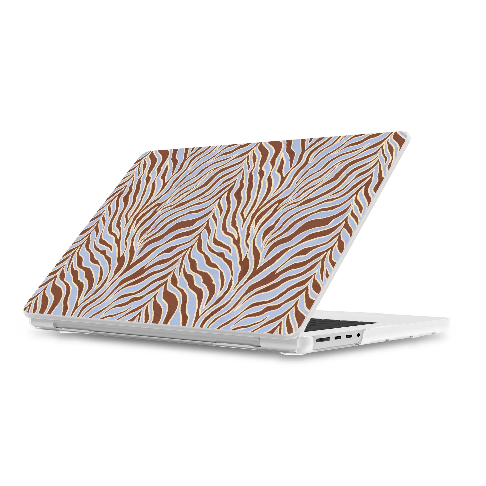 Untamed | Brown & Blue Zebra Laptop Shell - Image 8