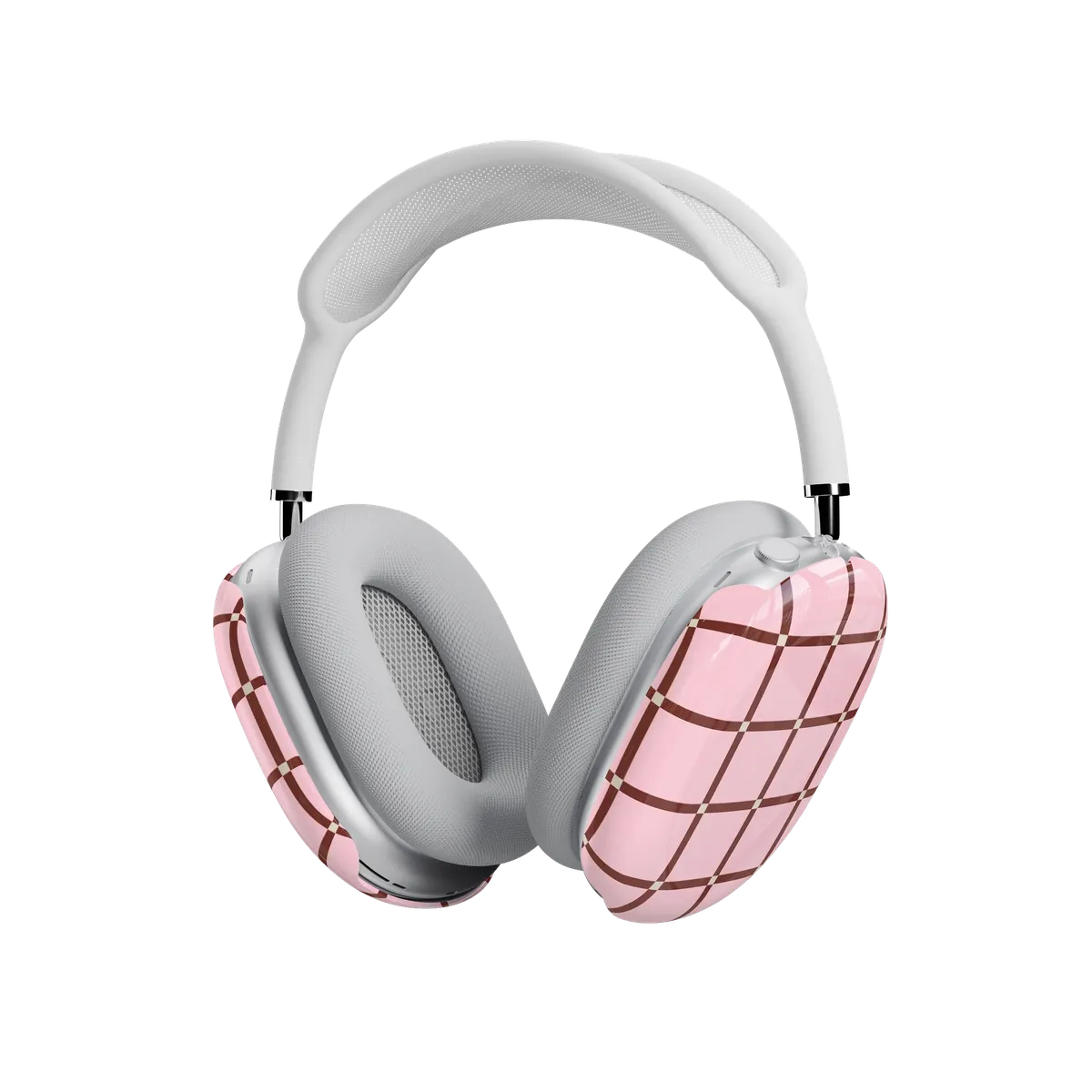Uptown Gridlock | Pink Checkerboard AirPods Max Case - Image 2