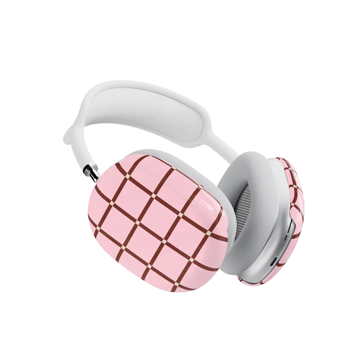 Uptown Gridlock | Pink Checkerboard AirPods Max Case - Image 3