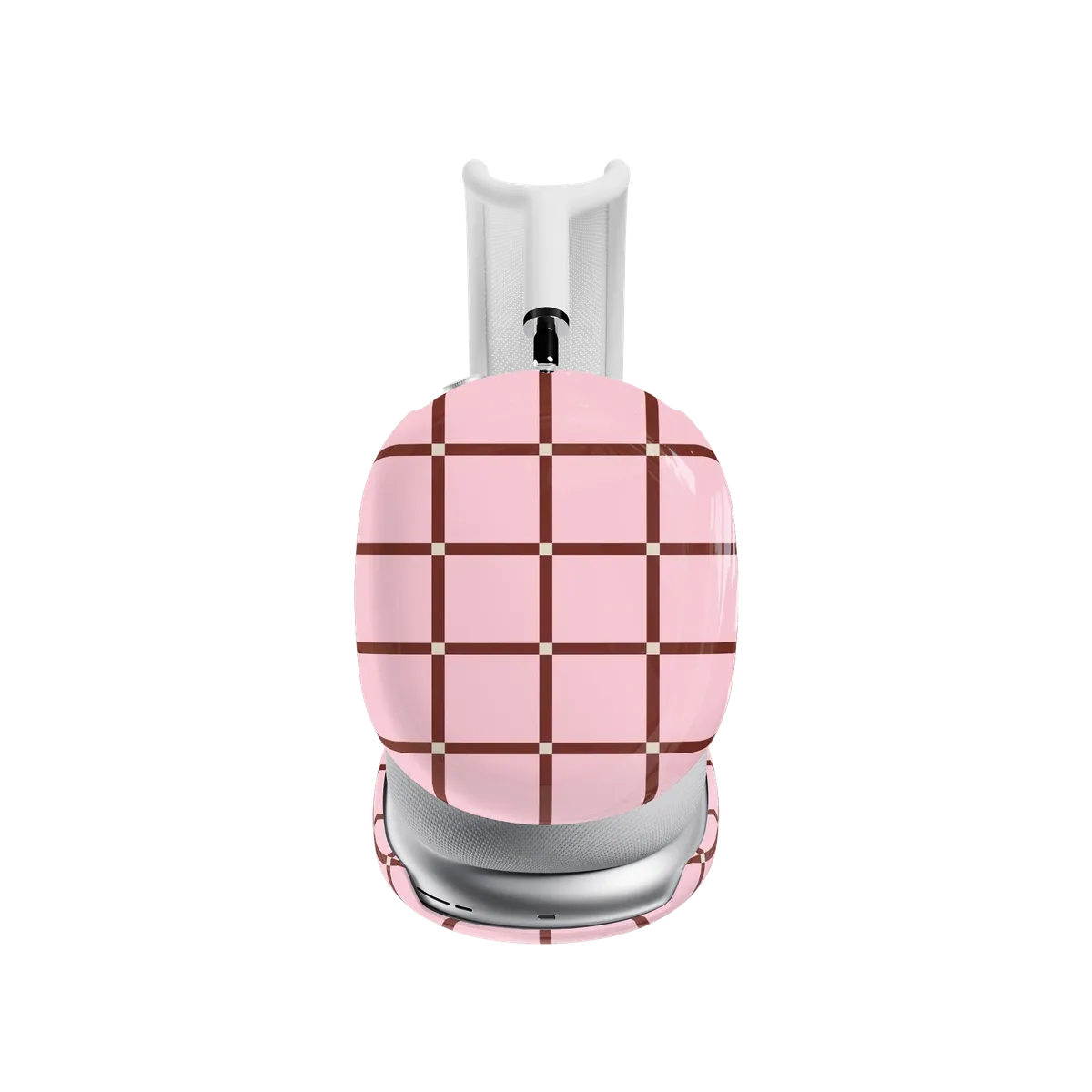 Uptown Gridlock | Pink Checkerboard AirPods Max Case - Image 6