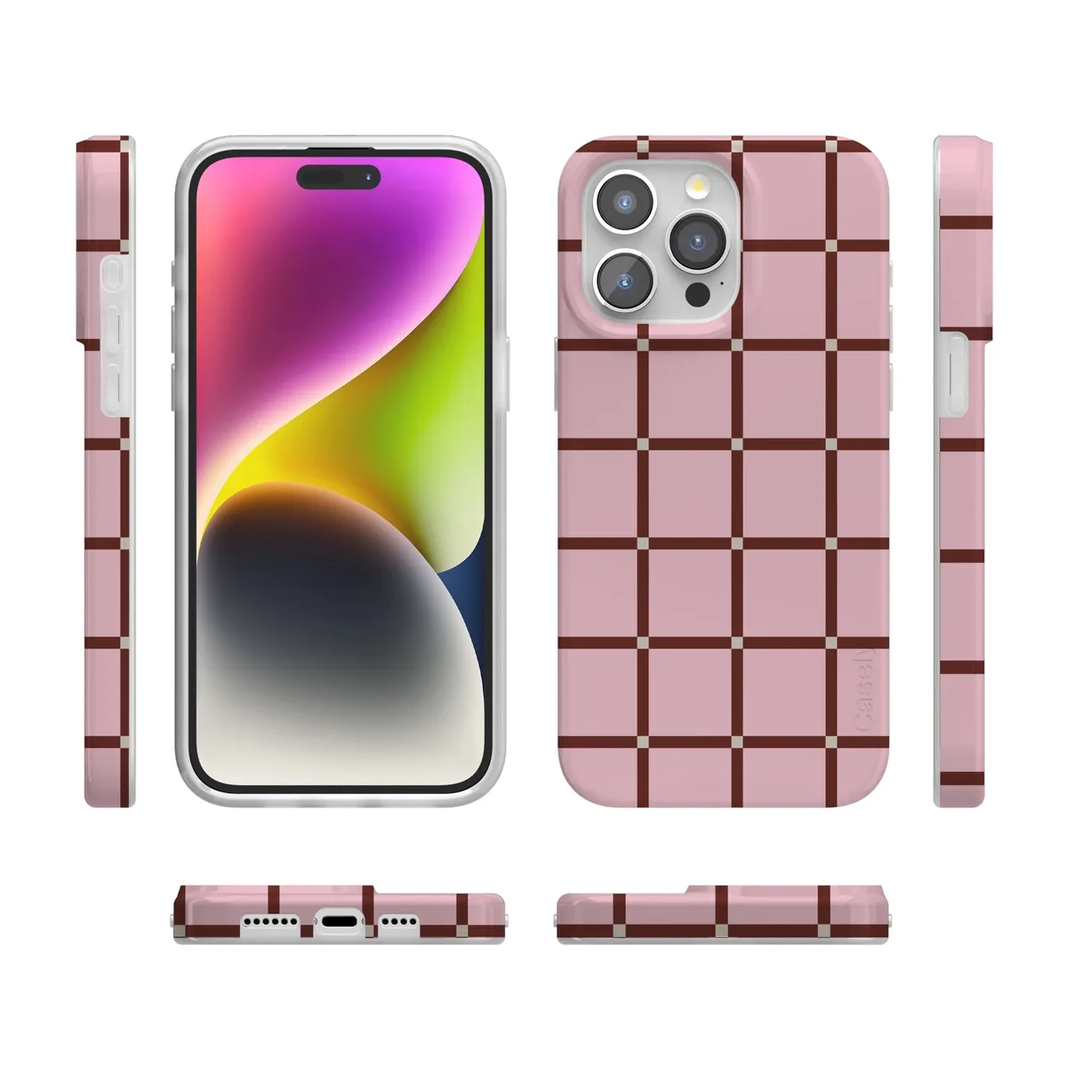 Uptown Gridlock | Pink Checkerboard Case - Image 101