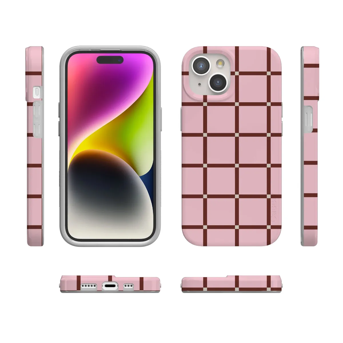 Uptown Gridlock | Pink Checkerboard Case - Image 106
