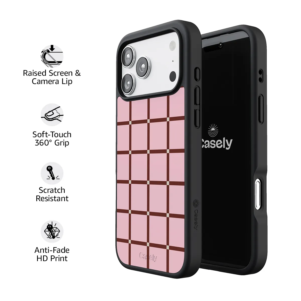 Uptown Gridlock | Pink Checkerboard Case - Image 167