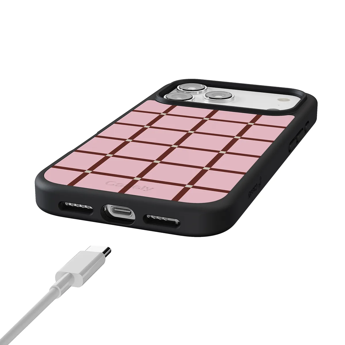 Uptown Gridlock | Pink Checkerboard Case - Image 172