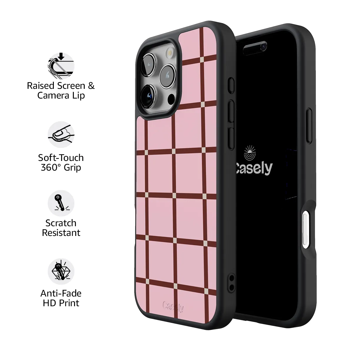Uptown Gridlock | Pink Checkerboard Case - Image 195
