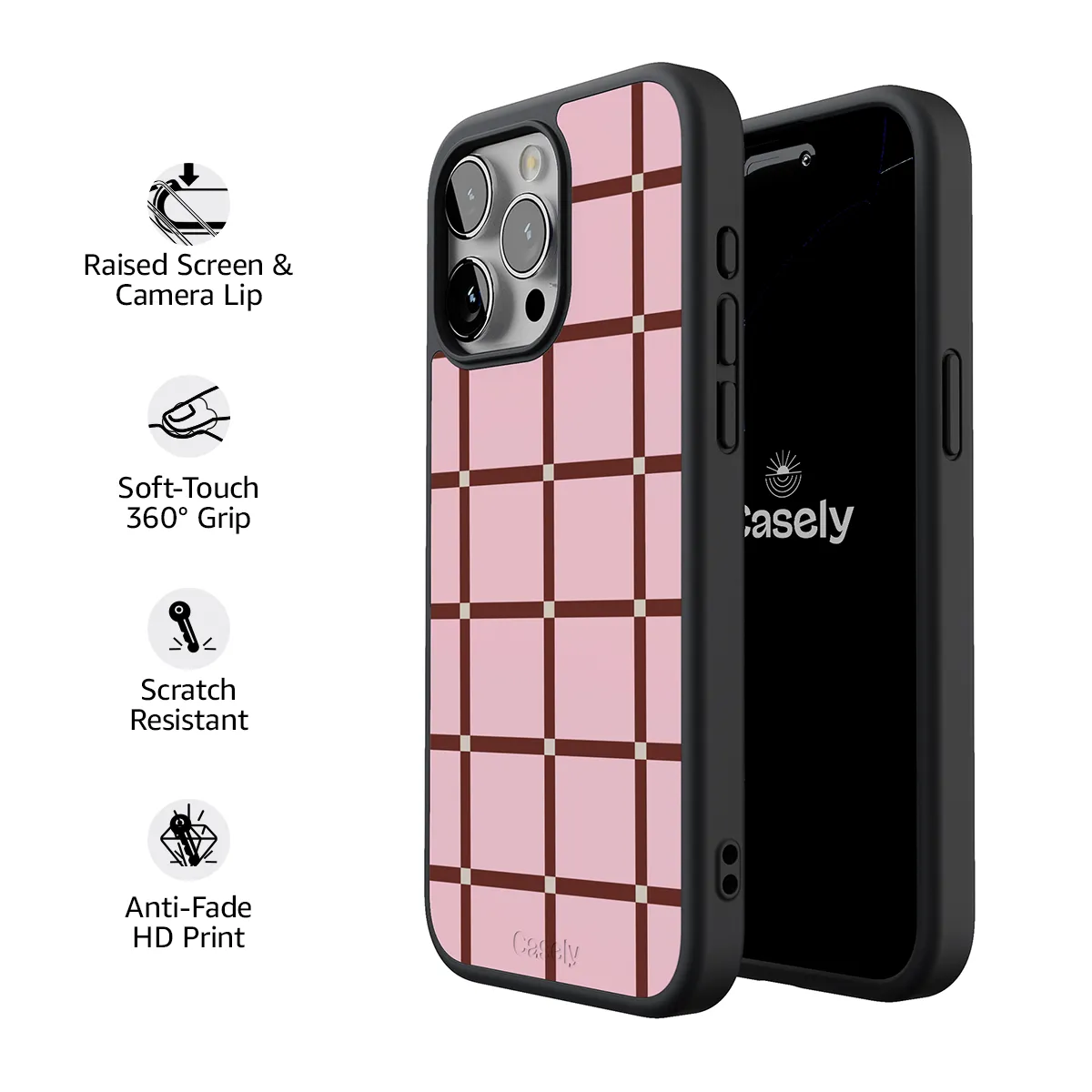 Uptown Gridlock | Pink Checkerboard Case - Image 205