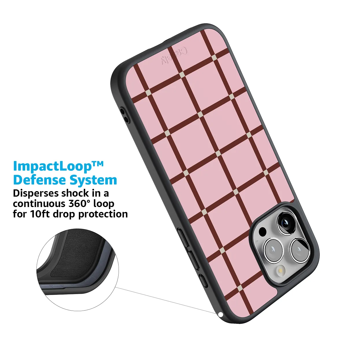Uptown Gridlock | Pink Checkerboard Case - Image 206