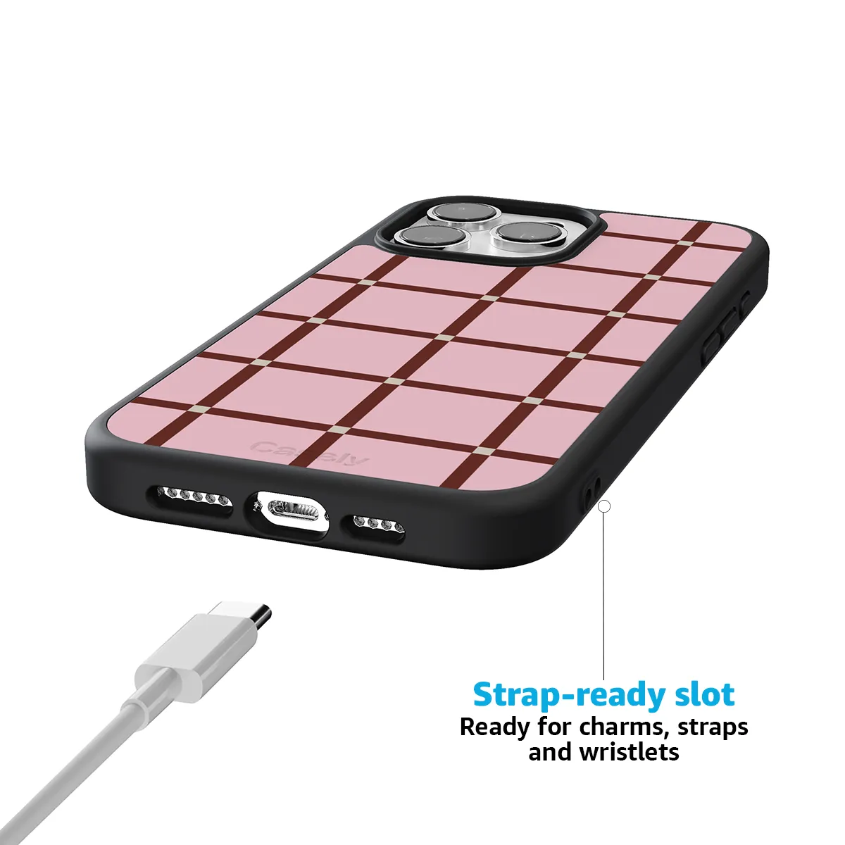 Uptown Gridlock | Pink Checkerboard Case - Image 208